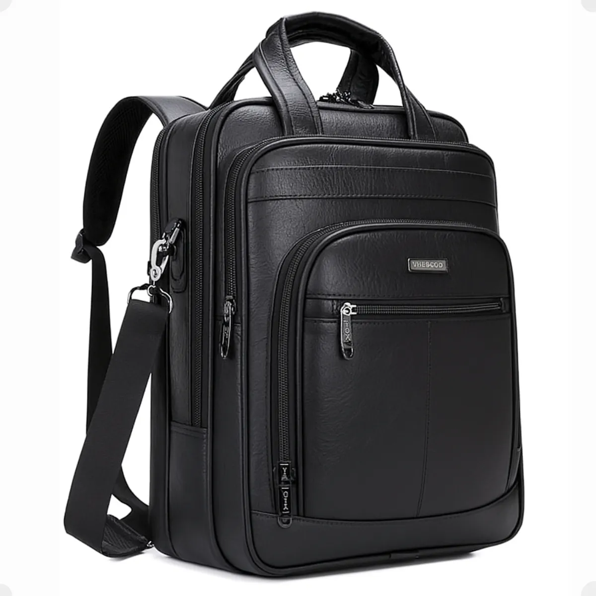 Mochila Notebook 15.6 Couro Masculina Executiva Alça Ombro